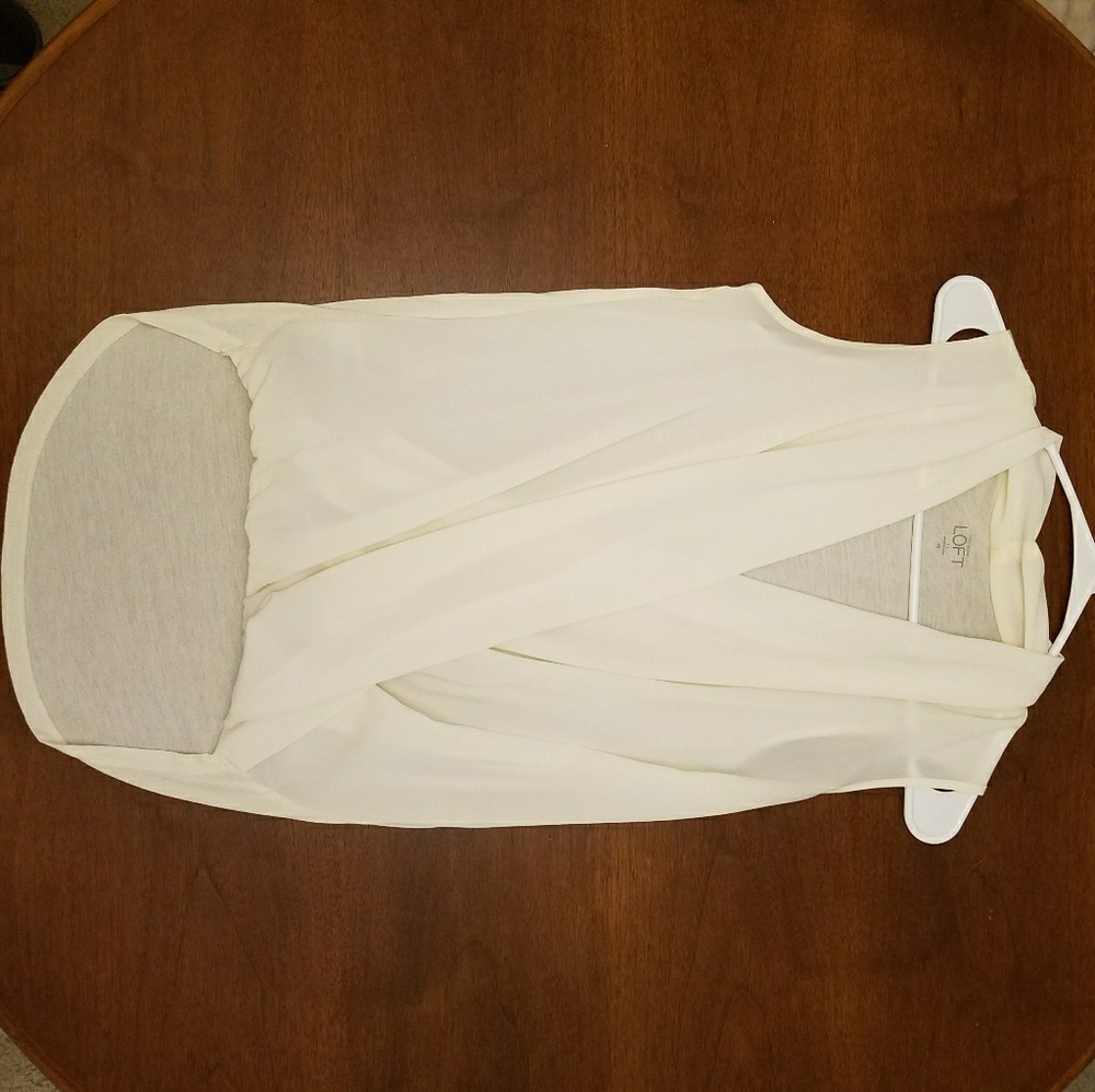 LOFT Semi sheer blouse
